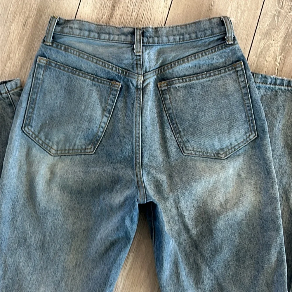 WEWOREWHAT button fly skinny tapered jeans size 26